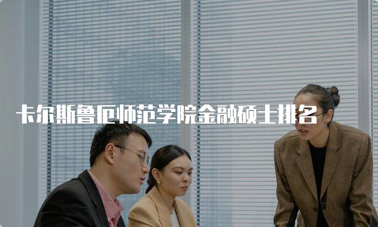 卡尔斯鲁厄师范学院金融硕士排名