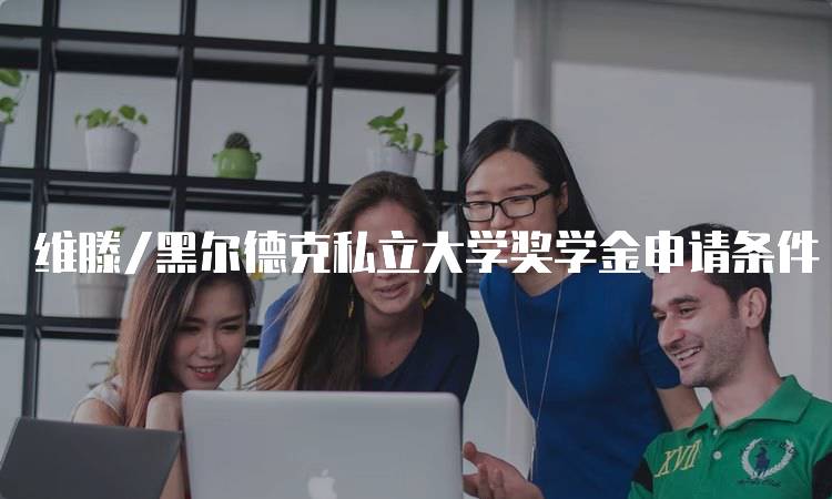 维滕/黑尔德克私立大学奖学金申请条件