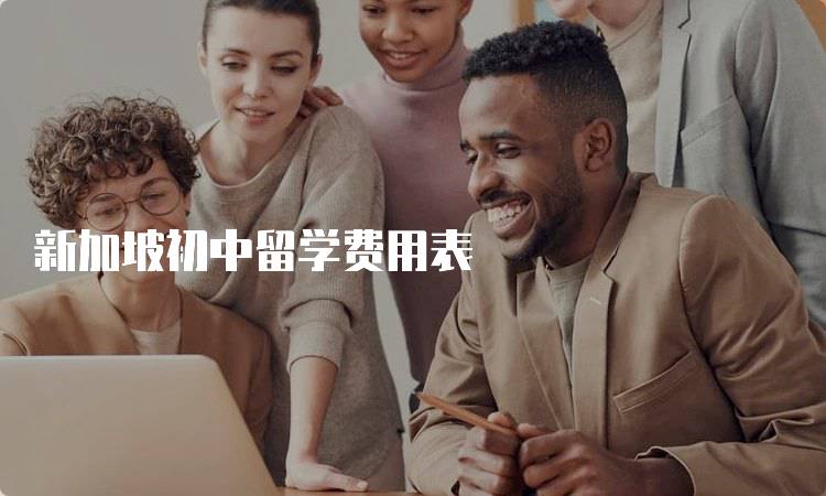 新加坡初中留学费用表