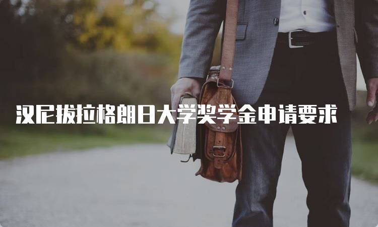 汉尼拔拉格朗日大学奖学金申请要求