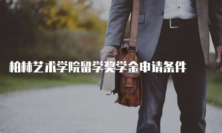 柏林艺术学院留学奖学金申请条件