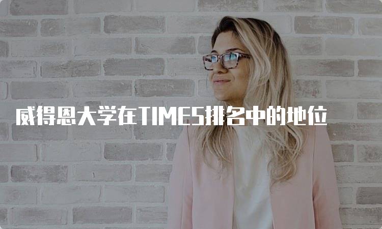 威得恩大学在TIMES排名中的地位