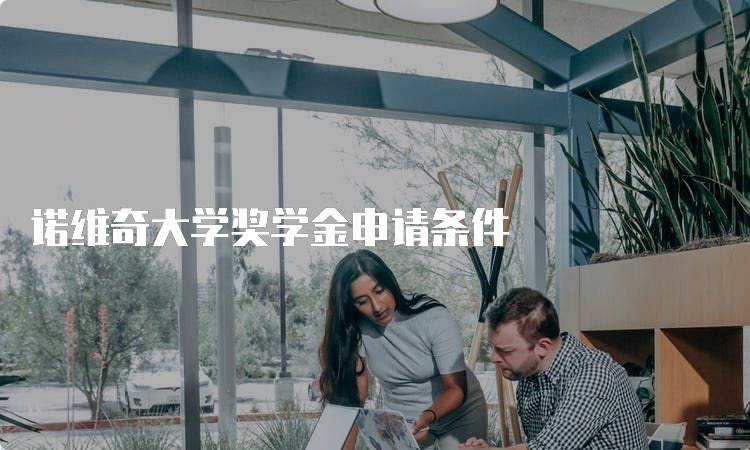 诺维奇大学奖学金申请条件