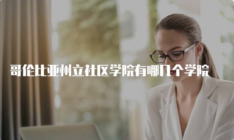 哥伦比亚州立社区学院有哪几个学院