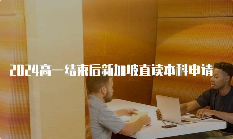 2024高一结束后新加坡直读本科申请