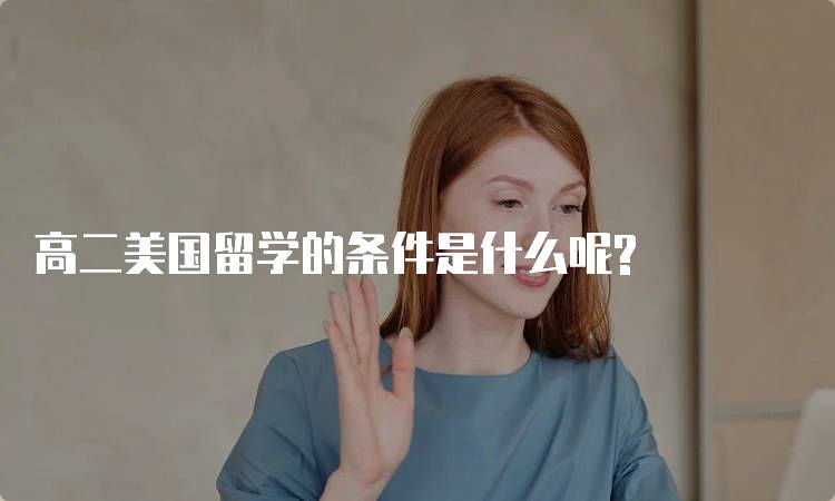 高二美国留学的条件是什么呢?