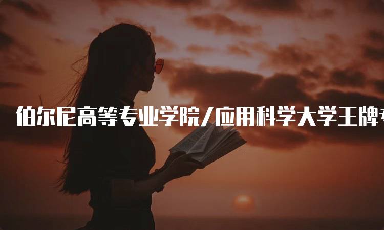 伯尔尼高等专业学院/应用科学大学王牌专业申请要求