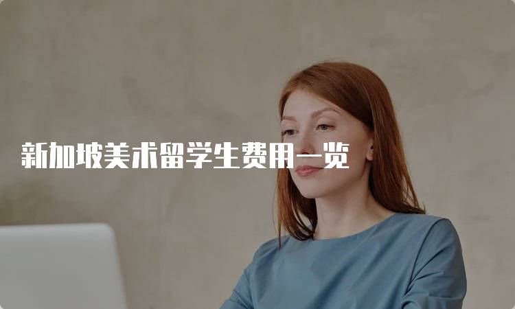 新加坡美术留学生费用一览