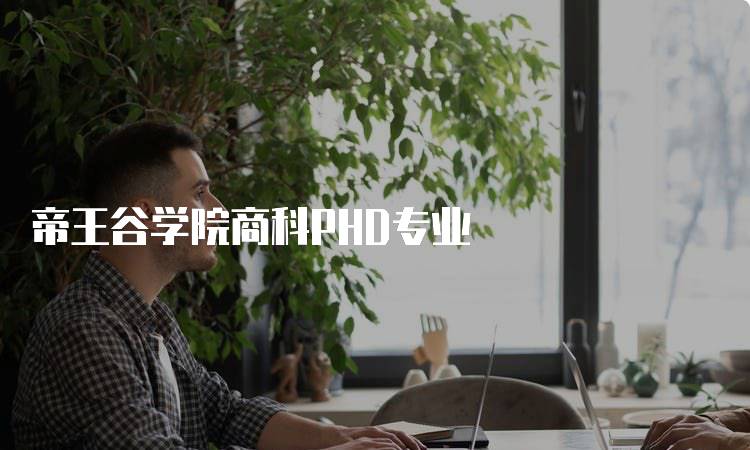 帝王谷学院商科PHD专业