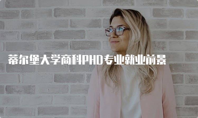 蒂尔堡大学商科PHD专业就业前景