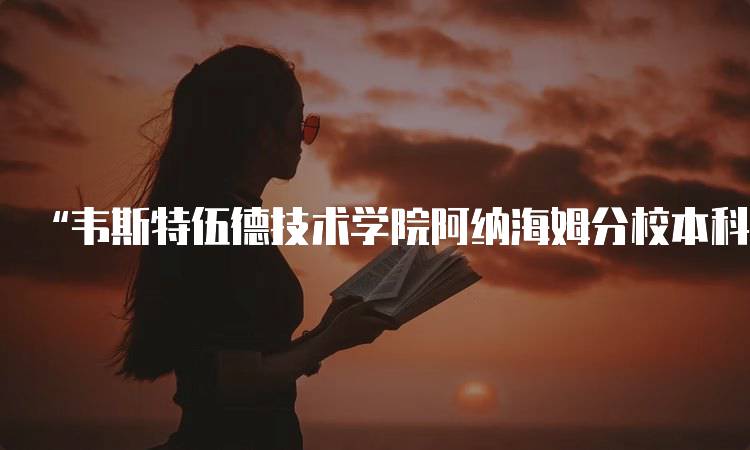 “韦斯特伍德技术学院阿纳海姆分校本科专业课程设置” 