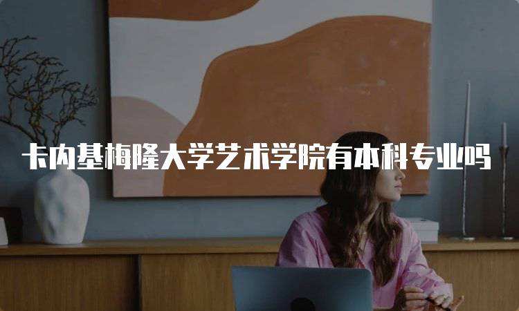 卡内基梅隆大学艺术学院有本科专业吗