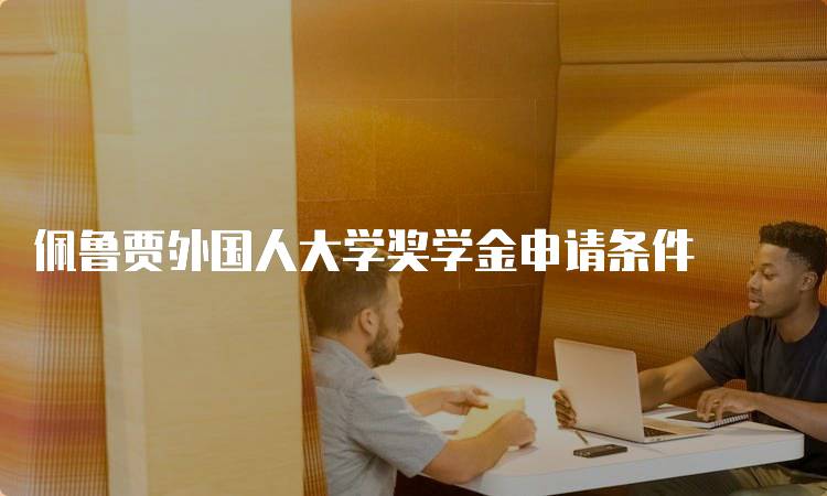 佩鲁贾外国人大学奖学金申请条件