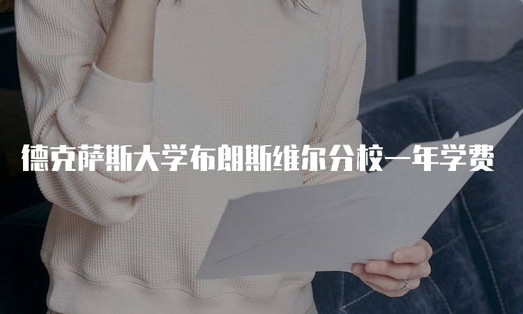 德克萨斯大学布朗斯维尔分校一年学费